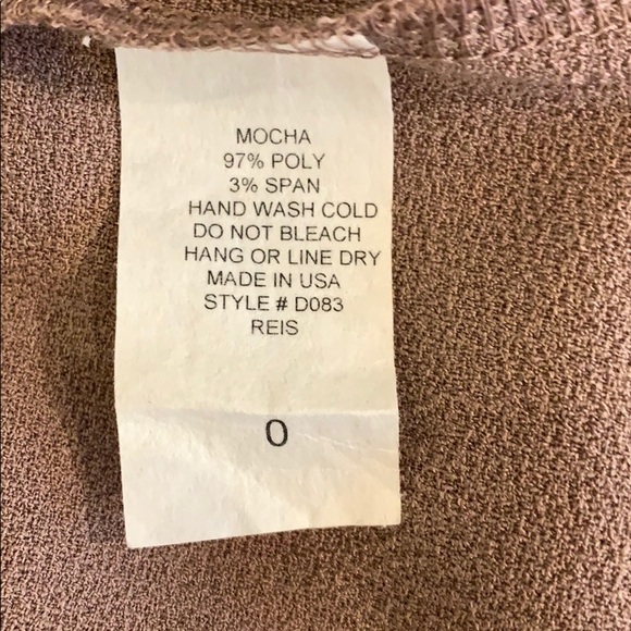 WUKOgals modest mocha dress size 0 - Picture 6 of 6